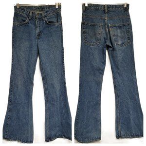 Vintage 1970s Levi Orange Tab High Rise Bell Bottoms Sz 26" x 34" MADE IN USA!